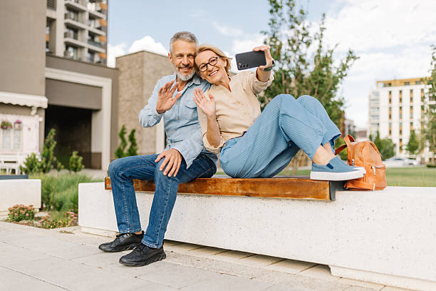 istock Couple enjoying a light moment outdoors 2225802997