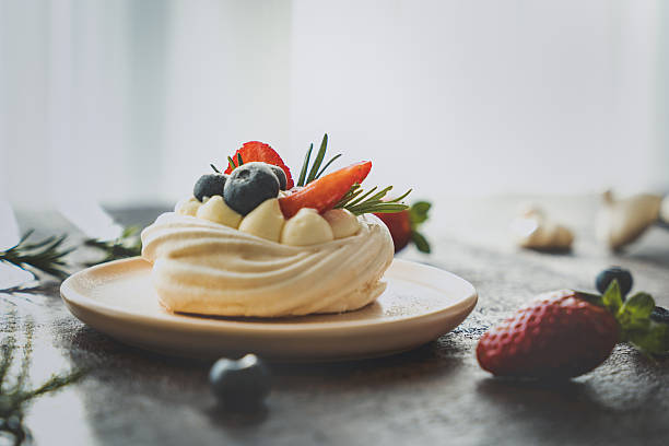 Mini Pavlova with Fresh Berries