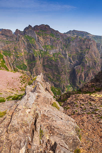 istock Scenic view of a rugged mountain range with vibrant greenery 2225808804