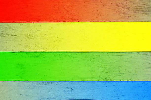 Bright coloured wooden background with copy space
