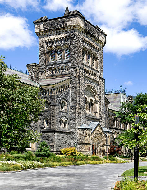 Toronto, Ontario - July 22, 2025: Exterior of the Daniels Building at the University of Toronto