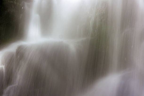 View of the waterfall Chontales in long exposure shot, in the eastern Andean mountains of central Colombia, near the town of Sotaquira.