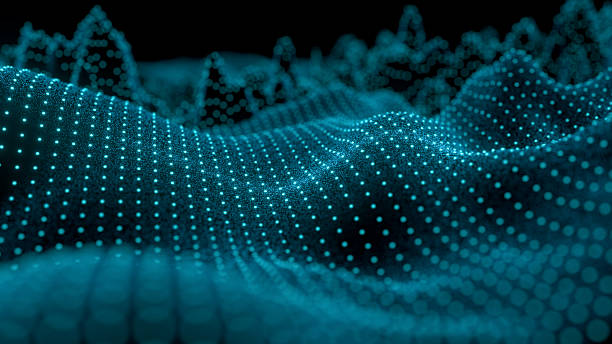 istock Abstract Hologram Landscape background 2225827558