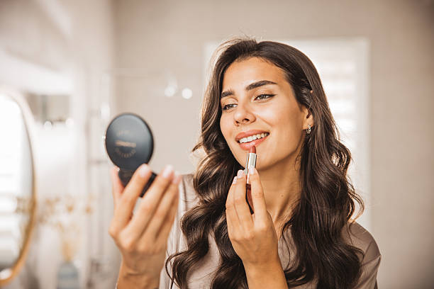 istock Young woman having morning routine in bathroom 2225834642