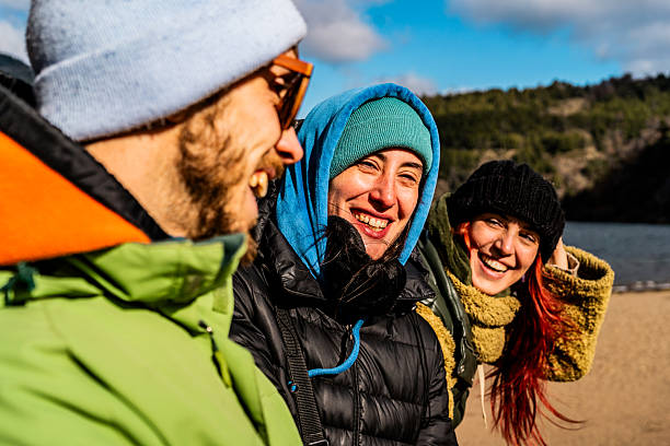 istock Friends talking at outdoors pier 2225837522