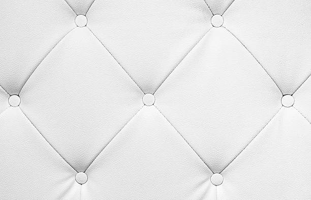 Wide Light white luxury upholstery sofa texture background concept for clean gray vintage leather furniture pattern wallpaper, Panoramic elegant armchair mattress surface detail, real material.