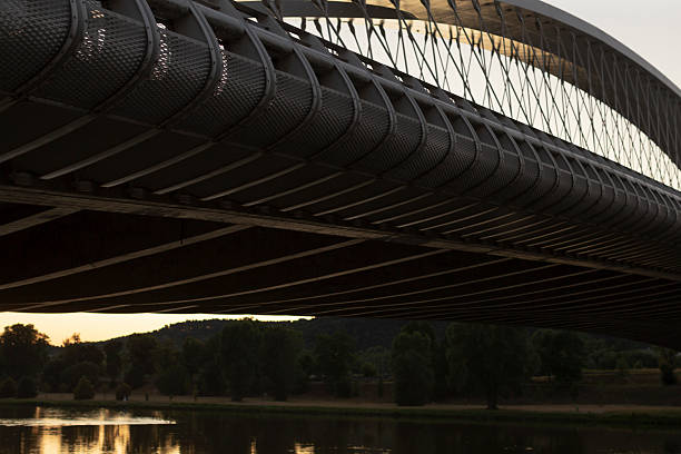 istock A bridge over a serene water body, surrounded by lush trees 2225839793