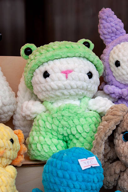 istock New soft knitted toys made by hand 2225846277