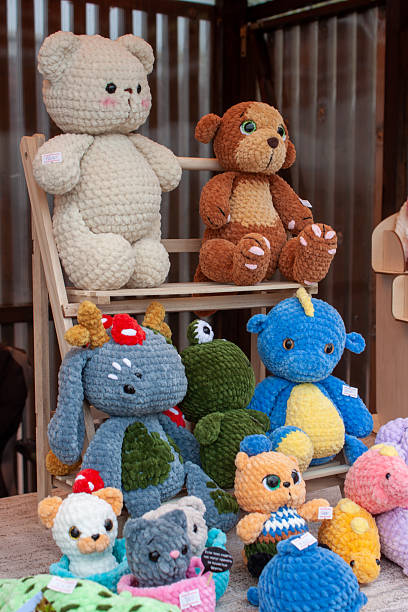 istock New soft knitted toys made by hand 2225846282