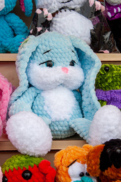 istock New soft knitted toy hand knitted 2225846296