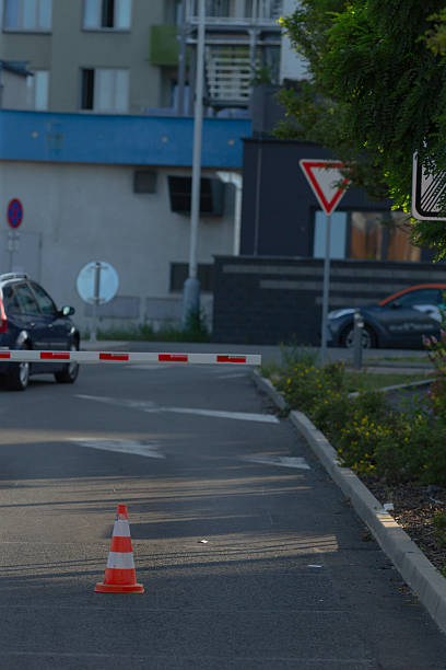 istock A Traffic Barrier That Is Preventing Access on an Urban Roadway Area 2225854172