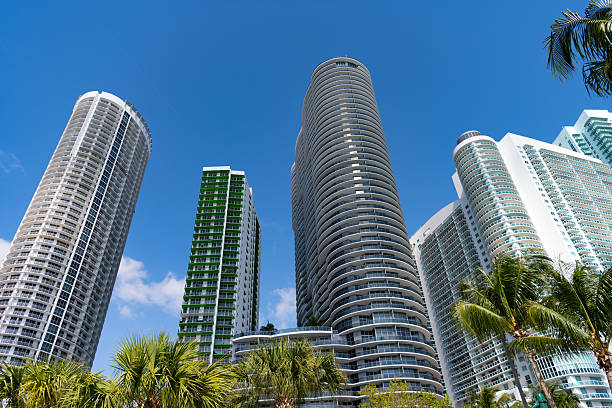 istock high skyscraper building on blue sky. skyscraper building outdoor. skyscraper building in miami. 2225866847