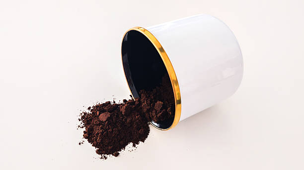 istock Turkish Coffee, Beans and Powder on White Background 2225874502