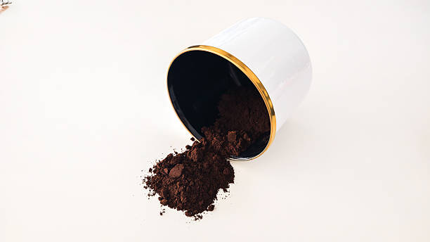 istock Turkish Coffee, Beans and Powder on White Background 2225874565
