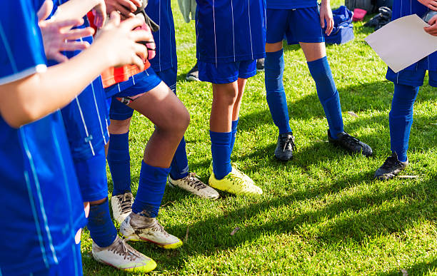 istock Soccer team standing pre-match. 2225884852