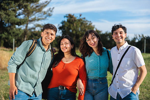 istock Group of Students Posing Together Outdoors 2225887262
