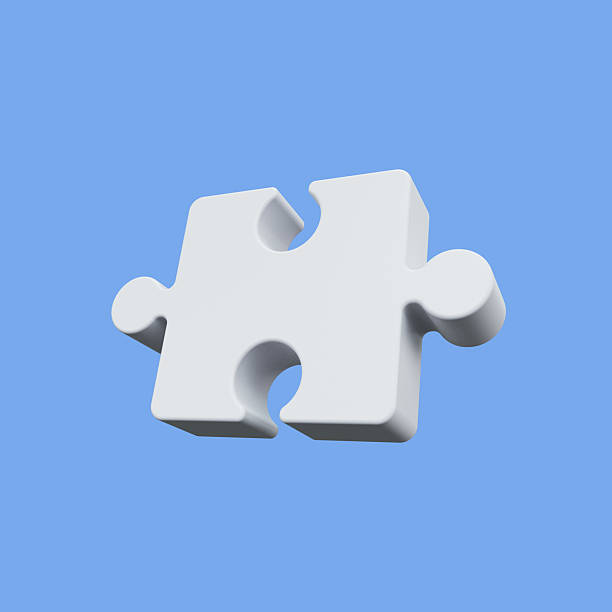 istock 3D Rendered White Jigsaw Puzzle Piece Isolated 2225889718