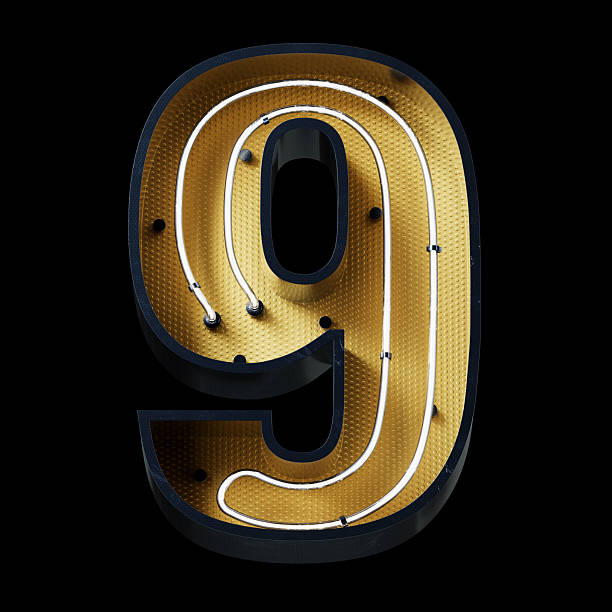istock Bright Neon Font.Metallic futuristic cyberpunk Concept. 2225898095