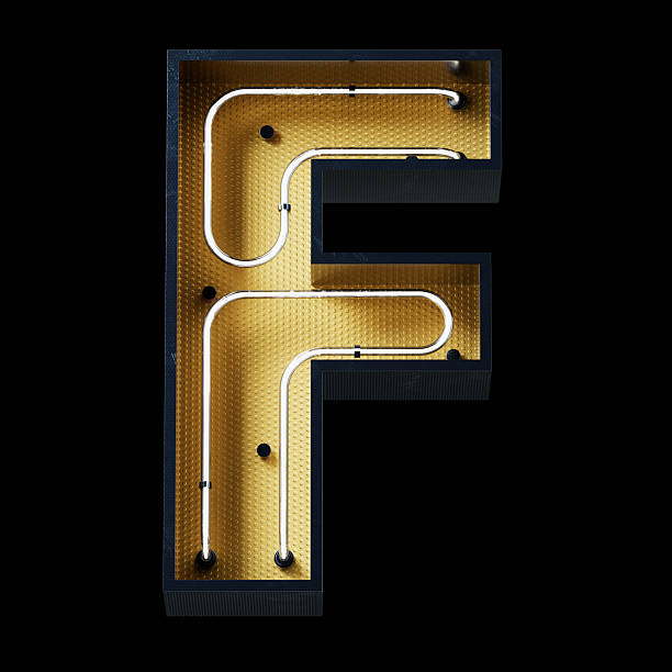 istock Bright Neon Font.Metallic futuristic cyberpunk Concept. 2225898151