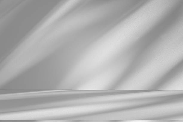 istock Wall interior background, studio and backdrops show products.with shadow from window color white . background for text insertion and presentation product 2225904107