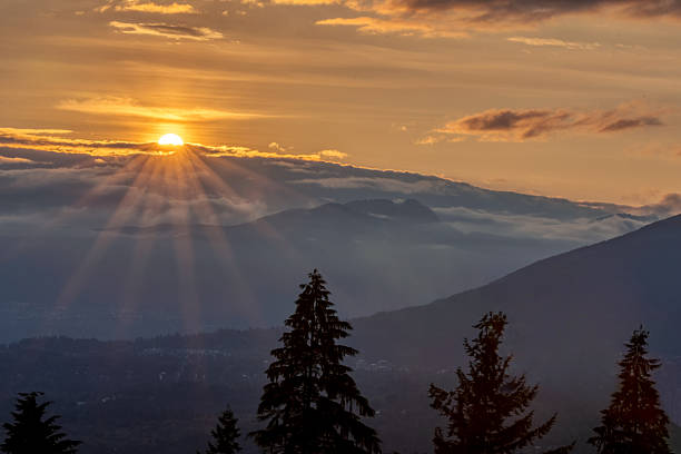 istock sunset view from mountaintop, Burnaby Mountain, British Columbia, Canada 2225906397