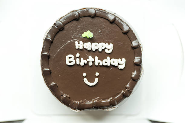 Birthday cake chocolate birthday dessert, Top view