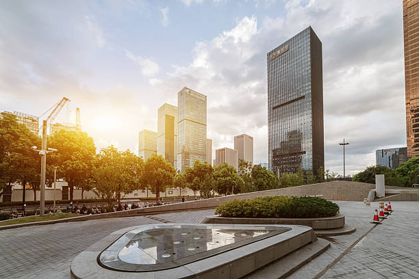 istock Hangzhou road city buildings 2225916465