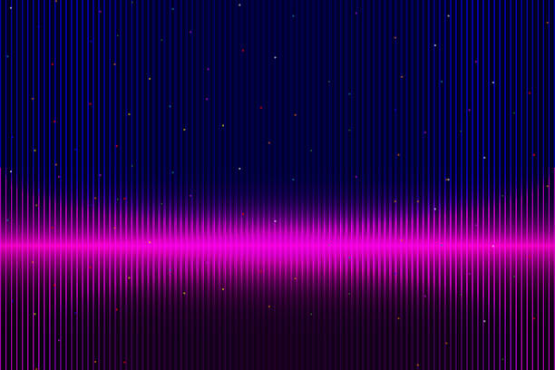 istock Retro cyberpunk style 80s game scene pixel art 8-bit sci-fi background. glowing neon grid and stars from vintage arcade computer games. 2225941594