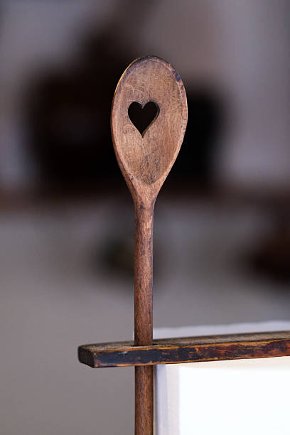 istock Wooden spoon with heart 2225948691