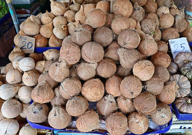 Coconut pile - Bangkok Fresh Market.