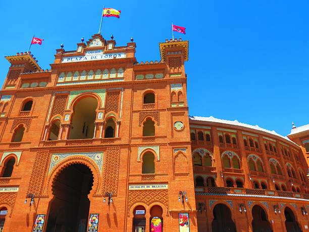Madrid, Spain - July 18, 2025  Plaza de Toros de Las Ventas (Las Ventas del Espiritu Santo), a famous bullring located in Madrid, Spain.\nLas Ventas .\nThe Plaza de Toros de Las Ventas, known simply as Las Ventas is the largest bullfighting ring in Spain, located in the Guindalera quarter of the Salamanca district of Madrid. It was inaugurated on June 17, 1931. \n Las Ventas is the second largest bullring in the world still in operation for its original intention.