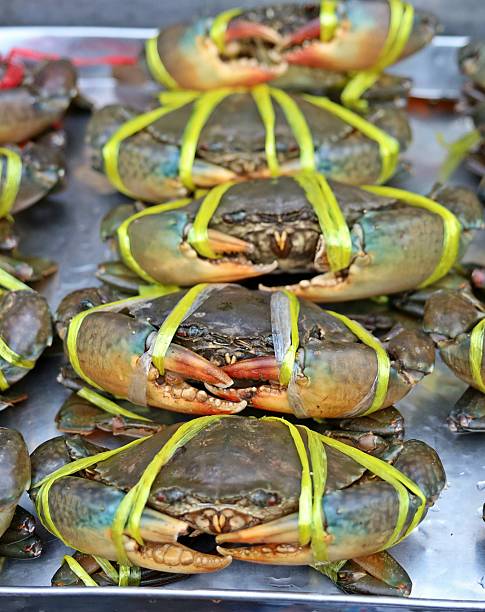 Sea Crabs in fresh market.