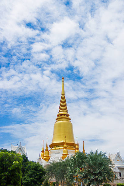 silhouette of buddhist temple