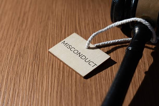 istock A gavel and a tag with the word MISCONDUCT. 2225962120