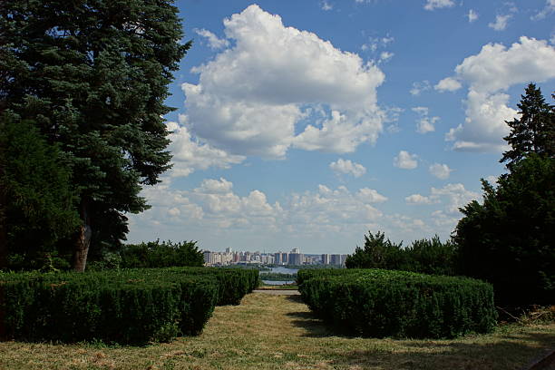 Views and landscapes in Hryshko National Botanical Garden in Kyiv