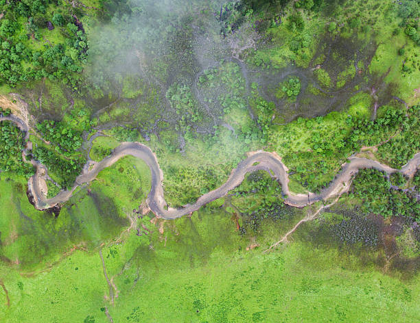istock Green Mountain Meadow with a Winding River 2225977442