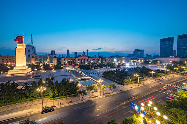 istock City night view square memorial tower 2225978154