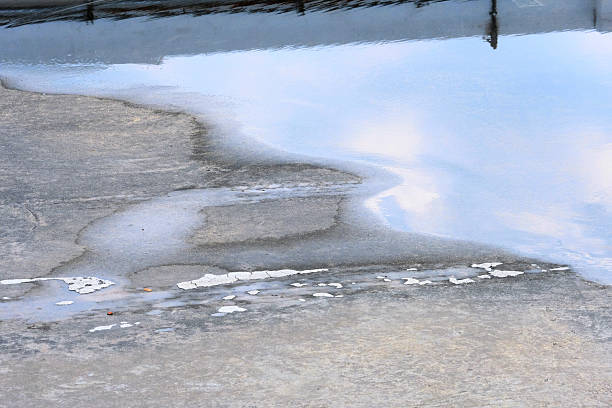 istock reflect on water and wet floor 2225980440