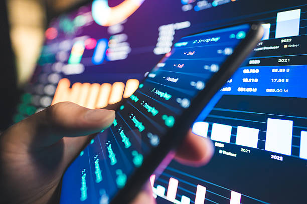 istock hand interacting with futuristic ai-driven dashboard displaying 3d financial data visualization advanced stock market interface with ai chart analysis and user engagement in digital finance 2225981361