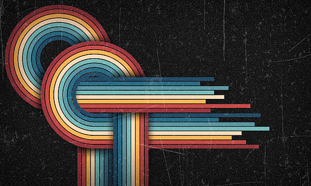 istock Vintage Striped Backgrounds, Posters, Banner Samples, Retro Colors from the 1970s 1980s, 70s, 80s, 90s. Grunge scratch 70s style stripes background poster lines. Old photo grainy effect design graphic 2225984678