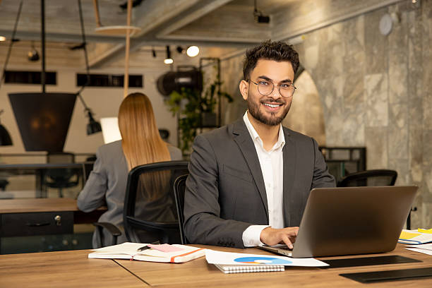 istock Male caucasian young manager looking confident while working in the office 2225991124