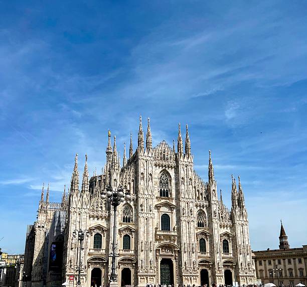 istock Majestic Milan Cathedral Under Blue Sky 2225993013