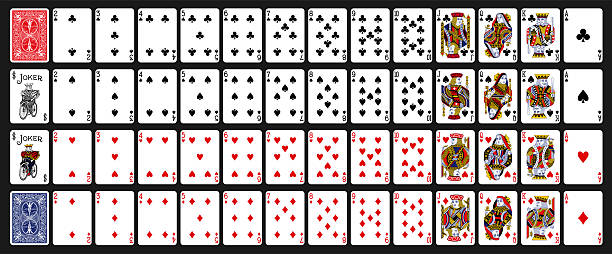 istock Poker playing cards, full deck -Classic playing cards - Poker set with isolated cards 2225995055