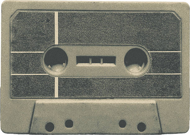 Blank Audio Cassette Tapes Textured Retro Media