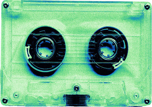 istock Blank Audio Cassette Tapes Textured Retro Media 2225998456
