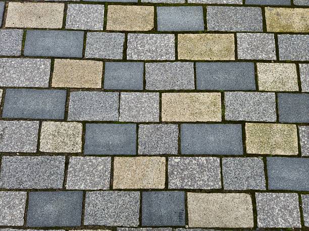 Granite paving stone texture, Aberdeen, Scotland