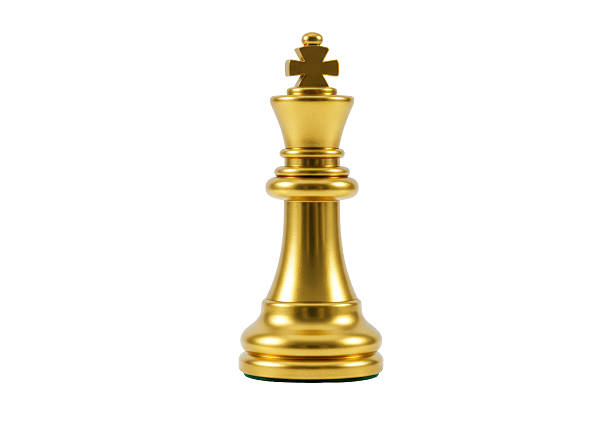istock Isolated Gold Chess King Piece Strategy Game 2226021172