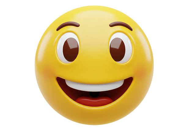 istock Isolated Cheerful Smiling Face Emoji with Big Smile 2226021417