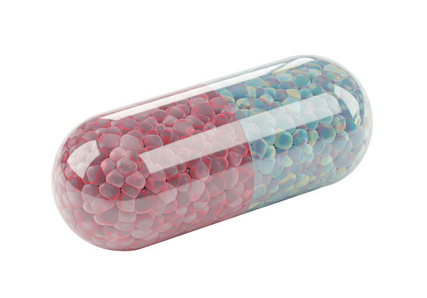 istock Isolated Clear Medical Capsule Filled with Two Toned Beads 2226022326