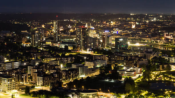 istock Vilnius city center in the night 2226022925